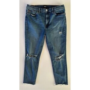 Hudson Blair High Rise Super Skinny Crop Ankle Jeans Size 31